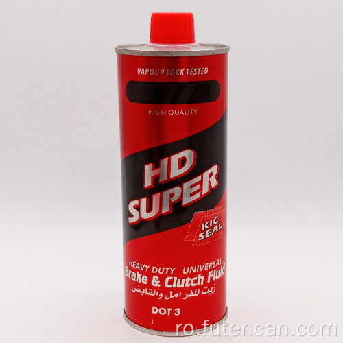 Cutie fluidă rotundă de 1 l cu capac conic